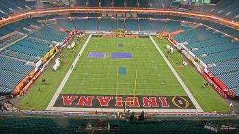 Weather camera view of Hard Rock Stadium (east lot).