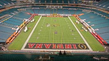 Weather camera view of Hard Rock Stadium (east lot).