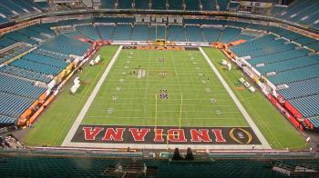 Weather camera view of Hard Rock Stadium (east lot).