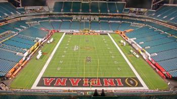 Weather camera view of Hard Rock Stadium (east lot).