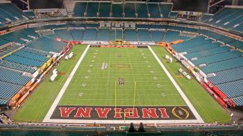 Weather camera view of Hard Rock Stadium (east lot).