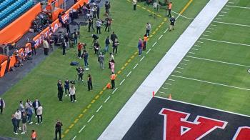 Weather camera view of Hard Rock Stadium (east lot).