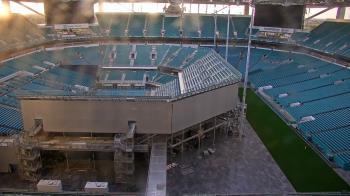Weather camera view of Hard Rock Stadium (east lot).