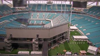 Weather camera view of Hard Rock Stadium (east lot).