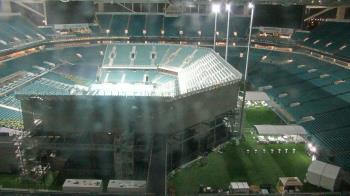 Weather camera view of Hard Rock Stadium (east lot).
