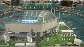 Weather camera view of Hard Rock Stadium (east lot).