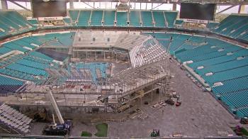 Weather camera view of Hard Rock Stadium (east lot).