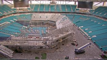 Weather camera view of Hard Rock Stadium (east lot).