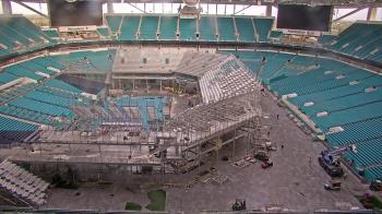 Weather camera view of Hard Rock Stadium (east lot).