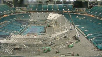 Weather camera view of Hard Rock Stadium (east lot).