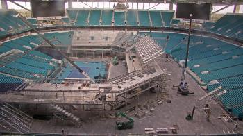 Weather camera view of Hard Rock Stadium (east lot).