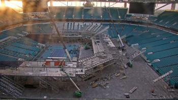 Weather camera view of Hard Rock Stadium (east lot).