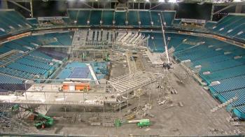 Weather camera view of Hard Rock Stadium (east lot).