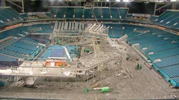 Weather camera view of Hard Rock Stadium (east lot).