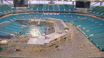 Weather camera view of Hard Rock Stadium (east lot).