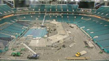 Weather camera view of Hard Rock Stadium (east lot).