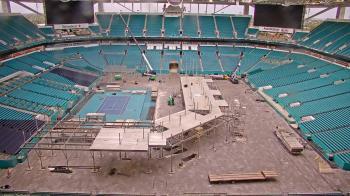 Weather camera view of Hard Rock Stadium (east lot).
