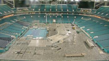 Weather camera view of Hard Rock Stadium (east lot).