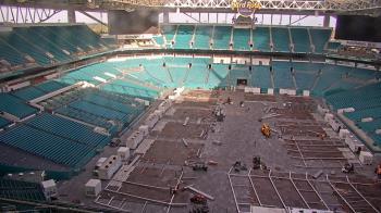 Weather camera view of Hard Rock Stadium (east lot).