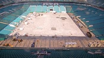 Weather camera view of Hard Rock Stadium (east lot).