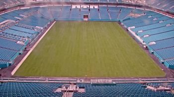Weather camera view of Hard Rock Stadium (east lot).