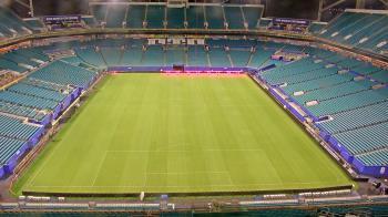 Weather camera view of Hard Rock Stadium (east lot).