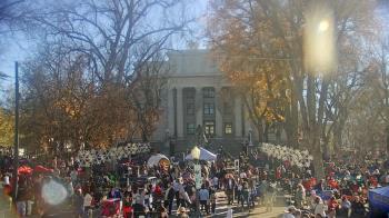 Weather camera view of Prescott Courthouse Square.