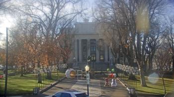 Weather camera view of Prescott Courthouse Square.