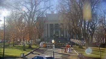 Weather camera view of Prescott Courthouse Square.