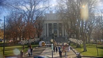 Weather camera view of Prescott Courthouse Square.