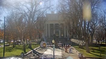 Weather camera view of Prescott Courthouse Square.