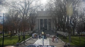 Weather camera view of Prescott Courthouse Square.