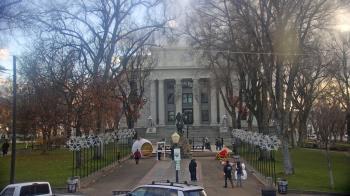 Weather camera view of Prescott Courthouse Square.