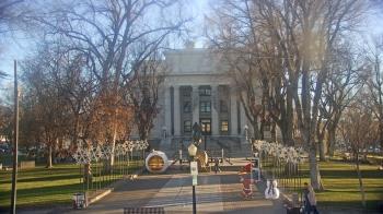 Weather camera view of Prescott Courthouse Square.