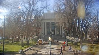 Weather camera view of Prescott Courthouse Square.