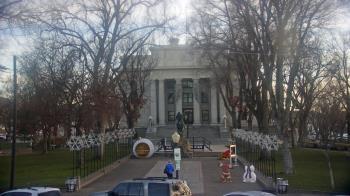 Weather camera view of Prescott Courthouse Square.