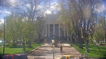 Weather camera view of Prescott Courthouse Square.