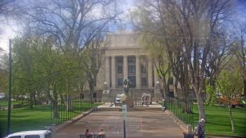 Weather camera view of Prescott Courthouse Square.