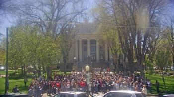 Weather camera view of Prescott Courthouse Square.