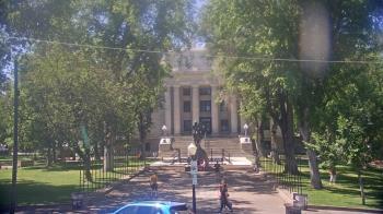 Weather camera view of Prescott Courthouse Square.