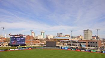 Weather camera view of Riverfront Stadium.