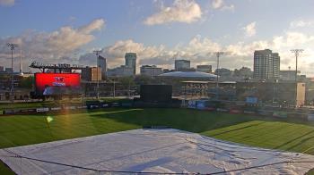 Weather camera view of Riverfront Stadium.