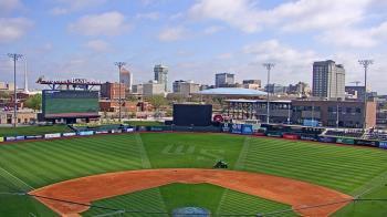 Weather camera view of Riverfront Stadium.