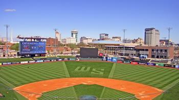 Weather camera view of Riverfront Stadium.