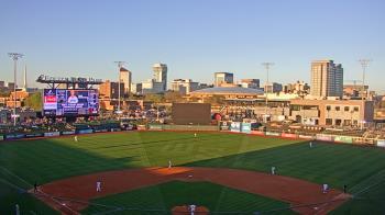 Weather camera view of Riverfront Stadium.