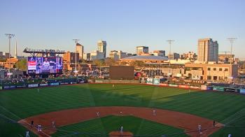 Weather camera view of Riverfront Stadium.