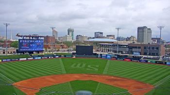 Weather camera view of Riverfront Stadium.