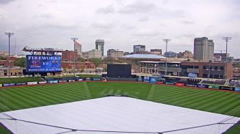 Weather camera view of Riverfront Stadium.