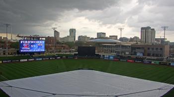 Weather camera view of Riverfront Stadium.