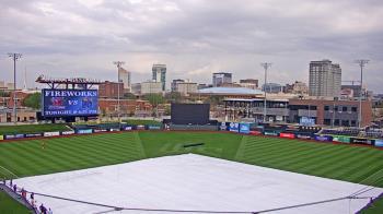 Weather camera view of Riverfront Stadium.